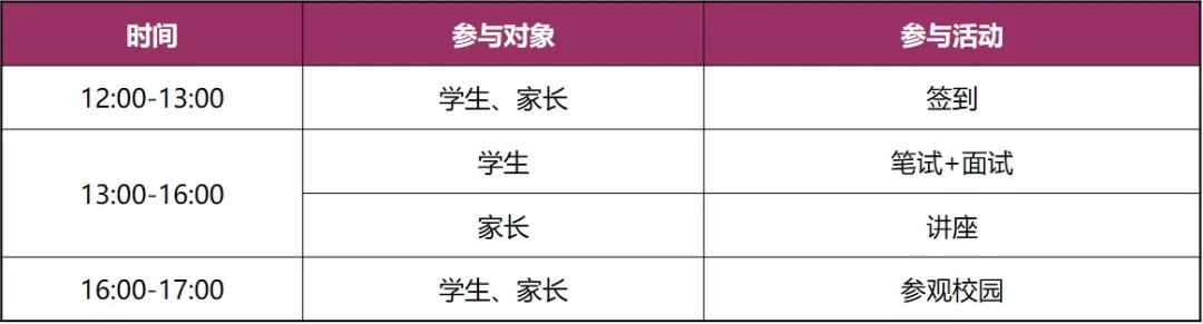 校園開放日流程安排