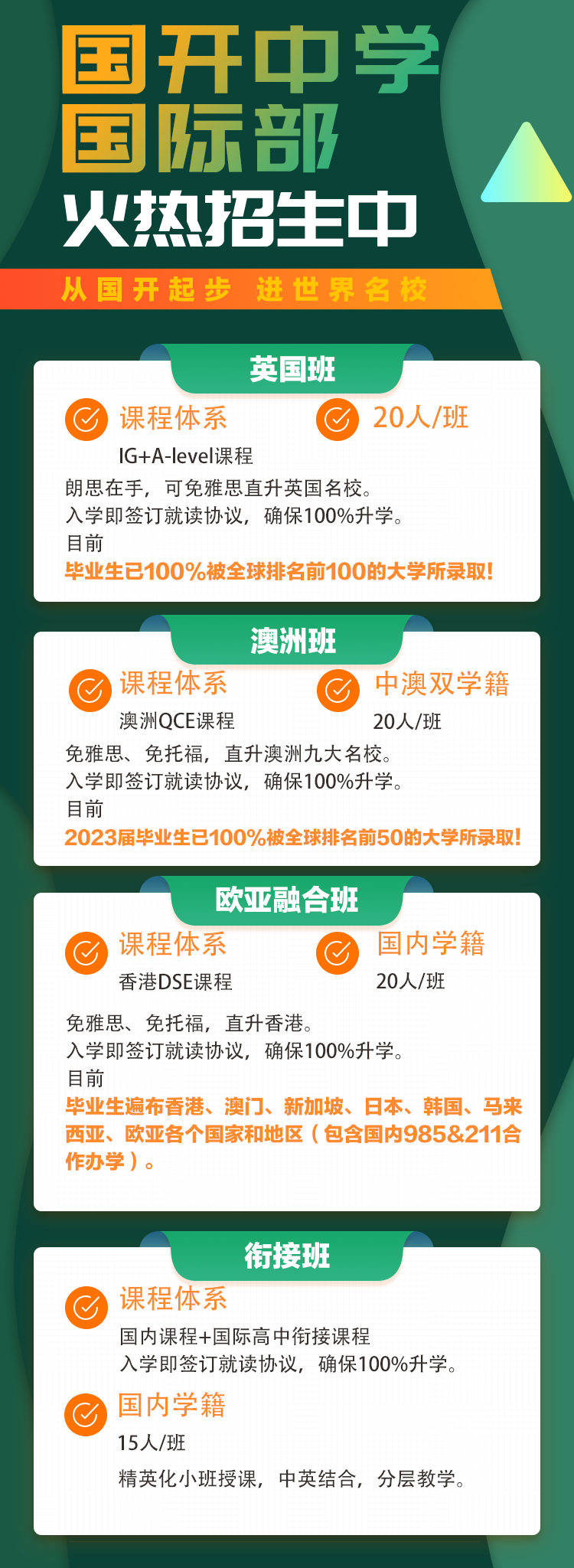 青島國開中學國際部香港DSE課程2024-2025學年招生